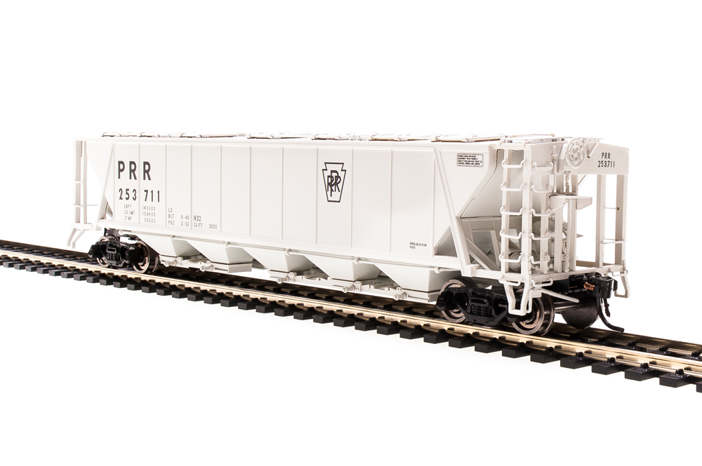 HO Scale H32 PRR, Gray with "PRR" and Black Keystone, 2-pack
