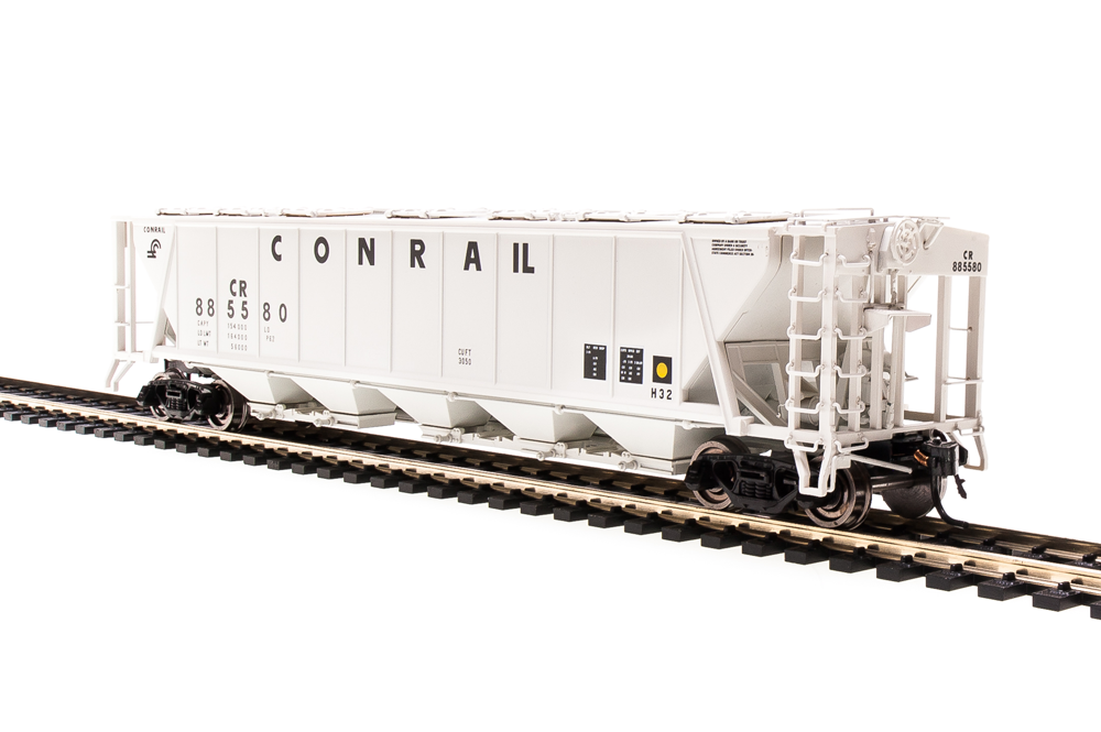 H32 Covered Hopper, Conrail, Gray with Black Lettering, 2-pack