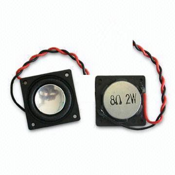 28mm Square High Bass Reflex Speaker 8 Ohm - Click Image to Close