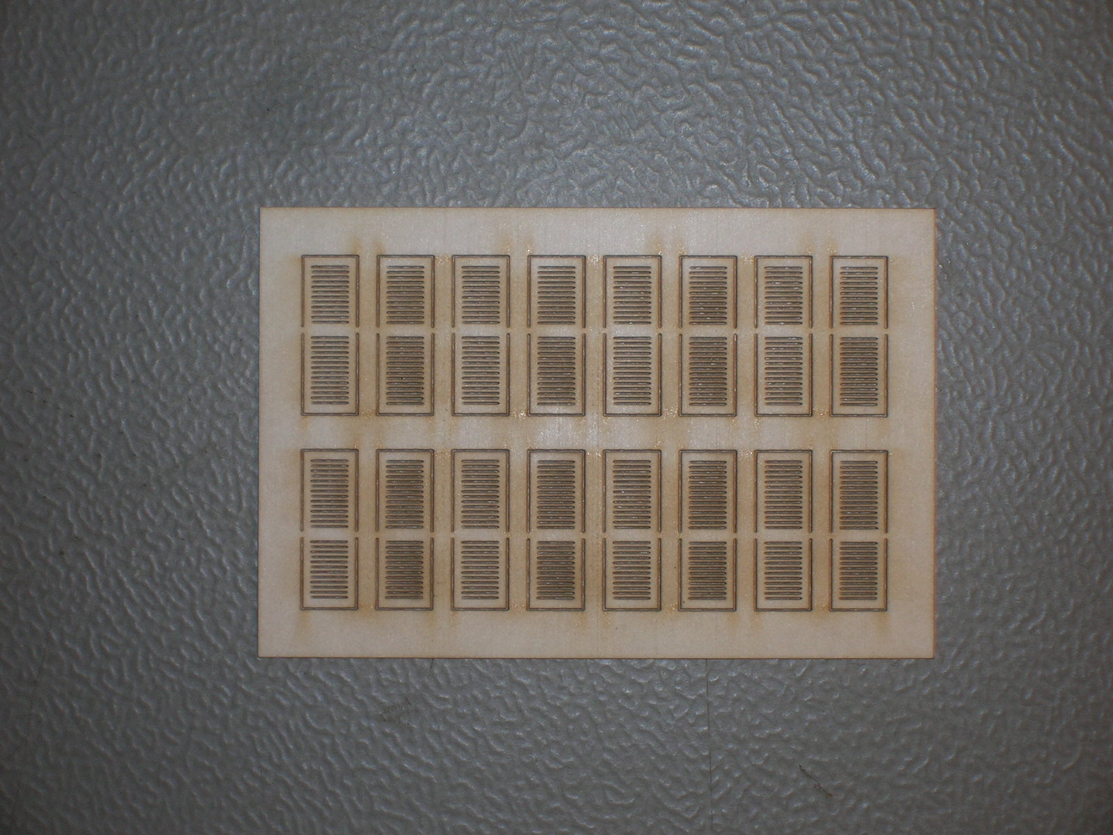 Window Shutters .220"W x .630"H (HO Scale 19" W x 55"H) - Click Image to Close