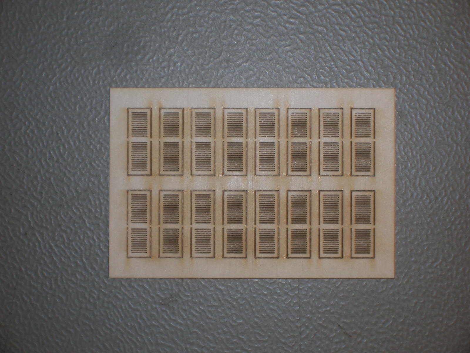 Window Shutters .220"W x .630"H (HO Scale 19" W x 55"H)